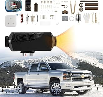 2024 ChuBu Diesel Heater 8KW Bluetooth APP Control 12V-24V Portable Diesel Air Heater with Muffler, Remote Control, LCD Monitor, Fast Heating Defrost Defog for Campers, Truck, RV, Boat, Garage
