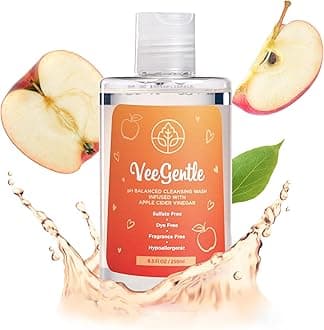 VeeFresh - VeeGentle pH Balanced Feminine Wash with Apple Cider Vinegar - Gentle, Soothing l Wash Cleanser, 250ml Intimate Soap for Women - Hypoallergenic Feminine Hygiene Wash for Odor Control