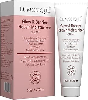 Glow and Barrier Repair Moisturizer Cream for Intense Moisturizing and Skin Strengthening | With Active Mineral Complex, Bright Oleoactif, Pentavitin and Moisture Complex I Skin Barrier Repair Cream | For Dry Skin, Normal Skin & Sensitive Skin | 50g