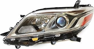 LYNICESHOP Front Headlight, Clear Headlight for Toyota Sienna 2015-2020 Xenon with LED DRL Assembly Headlights, Assembly Replacement Factory Headlamp (Driver Side)