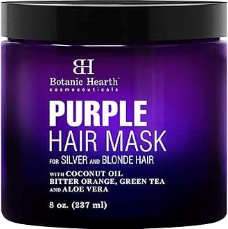 Botanic Hearth Purple Hair Mask | For Blonde, Silver And Gray Hair, Sulfate & Paraben Free | 8 Fl Oz