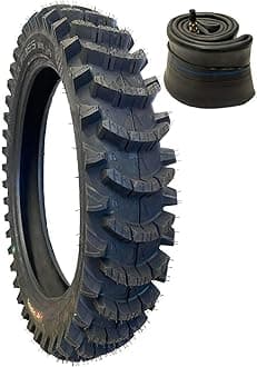 Scoop36 110/100-18 Sand Mud Dirt Bike Tire with Heavy Duty 2.5mm Inner Tube