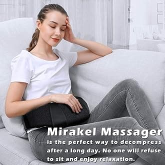 Mirakel Shiatsu Back & Neck Massager with Heat - Electric Massager for Neck, Back, Shoulder, Foot, Leg, Muscle Pain Relief - Graduation Gifts