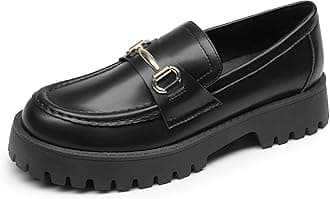 DREAM PAIRS Loafers for Women Platform Chunky Penny Loafer Slip On Casual Dressy Business Shoes with Arch Support