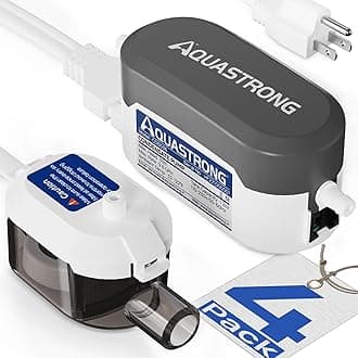 Aquastrong Mini Split HAVC Condensate Pump 4 Packs, 9.6 GPH, 115V/230V, Automatic Safety Switch, AC Condensate Removal for Air Conditioner, Furnace, Dehumidifier, 3.3' Power Cord