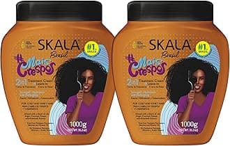 Mais Crespos Super Curly Hair Type 4ABC - Hydrate, Eliminate Frizz 2 IN 1 Conditioning Treatment Cream and Cream To Comb