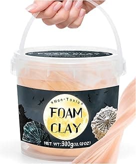 Skin Moldable Cosplay Foam Clay (300 Gram) Air Dry Clay - High Density and Perfect for Intricate Designs | Figures | Masks | Craft Projects | Great for Cutting with Tools, Sanding or Shaping