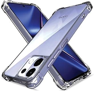 Pikkme Back Cover for Oppo K13 5G PC + TPU Clear Transparent Raised Edges Shockproof Protective Phone Bumper Case(Transparent)