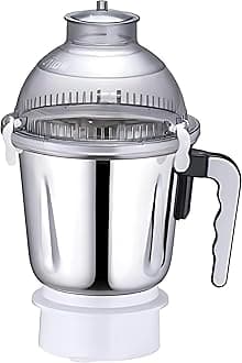 Dome Jar for Sujata Mixer Grinders – 1500 ML - Compatible with All Sujata 900 Watt Models Including Powermatic, Dynamix, Supermix, Multimix & Frootmix – Heavy-Duty Blade Assembly