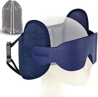 Travel Pillows for Airplanes, Airplane Pillow with Sleep Eye Mask, Comfortable Travel Essentials for Long Flight, Car Trip, 360° Headrest, Royal Blue