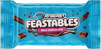 DECADENT FOODS Mr.Beast Feastables Milk Chocolate Creamy Smoothness Delicious Texture Bar 1.24Oz 35Gm