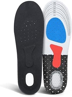 Plantar Pro Insoles Men Women - (Large) Comfort Gel Foot Arch Support Inserts for Low to Flat Arches, Sore Heels and Feet | Cut to Size Removable Inner Soles for Sneaker, Boot, Work Shoes