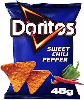 Doritos Sweet Chili Tortilla Chips Bold Crunch with Sweet & Spicy Flavor, 44 grams