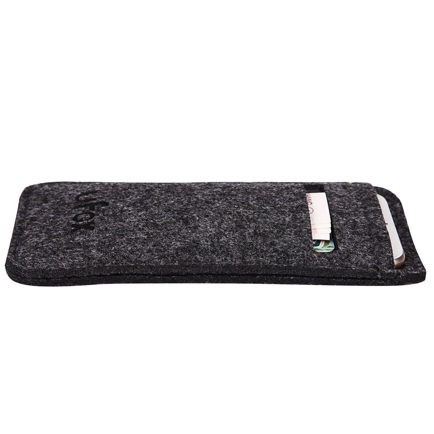 UFOX Felt Sleeve Case for 4.7 inch iPhone 7, 4.7 inch iPhone 6S, 4.7 inch iPhone 6, classical black(also fit for other 4.7 inch phone)