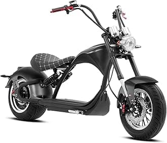 eAhora DOT Approved M1P Electric Motorcycle for Adults, 37MPH 2000W Motor 60V 30Ah Lithium Battery 40+ Miles, 12in Vacuum Tires Full Suspension Dual Hydraulic Brakes, 1-2 Person Street Legal Bike
