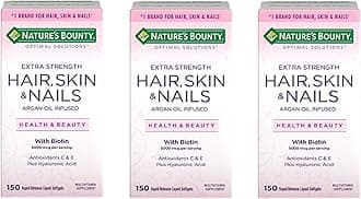 Extra Strength Hair Skin Nails, 150Count, Pack of 3