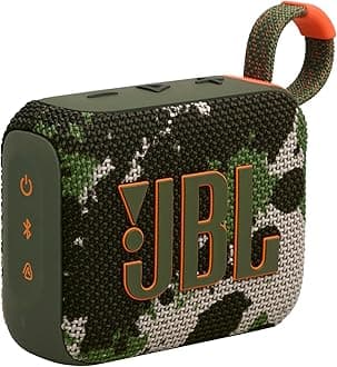GO 4 – Ultra-Portable Bluetooth Speaker with AURACAST, Powerful Sound, 15H Playtime & Sleek Design, JBLGO4SQUAD, Squad