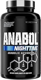 Anabol PM Nighttime Muscle Builder & Sleep Aid | Anabolic Muscle Building Supplement | Research-Backed Ingredients RIPFACTOR, Epicatechin & More | Post Workout Muscle Recovery & Strength – 60 Caps