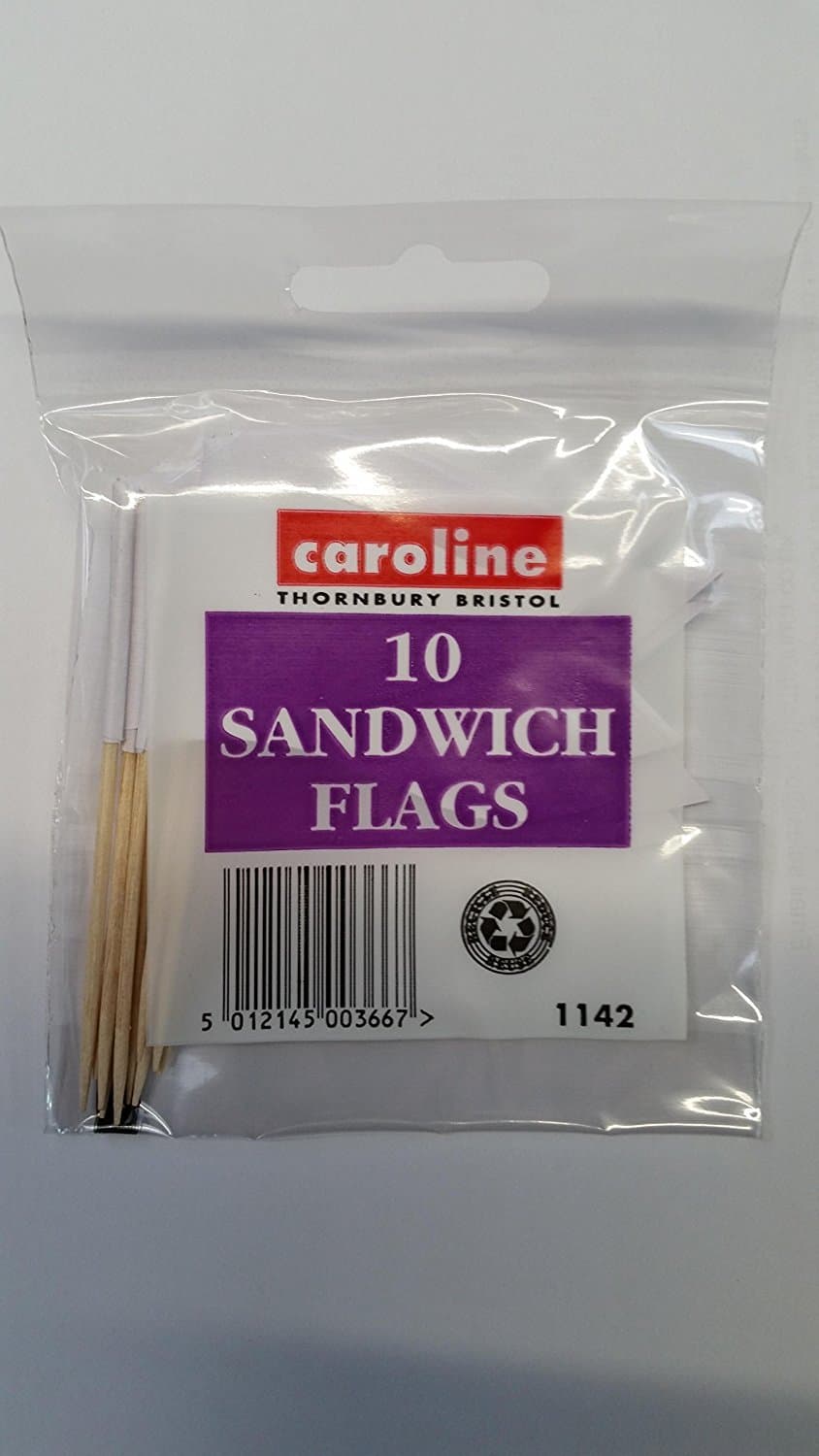 Pastel Cupcake Flag Picks - Pack of 10