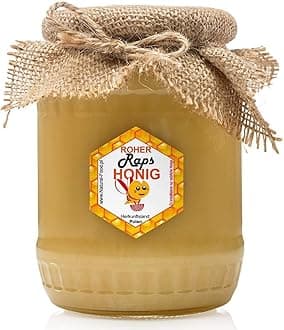 RAW HONEY | 1,1 kg | Rapeseed honey in glass jar | Absolutely Pure, Raw, Natural, Unpasteurized | Fresh |