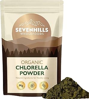 Sevenhills Wholefoods Organic Chlorella Powder 500g | Broken Cell Wall | High in Vitamin & Minerals