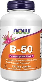 NOW Supplements, Vitamin B-50, Energy Production*, Nervous System Health*, 250 Veg Capsules