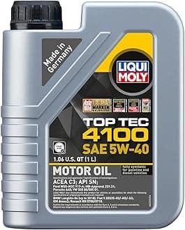 LIQUI MOLY Top Tec 4100 SAE 5W-40 | 1 L | Fully synthetic engine oil | SKU: 2329