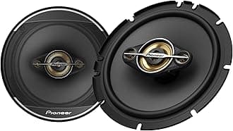 A-Series Plus TS-A1681F 6.5” 4-Way Speakers (Pair) – 350W Max, Balanced Sound + Smooth Treble, Enhanced Bass, Ideal Factory Upgrade, Installation Adaptors Included