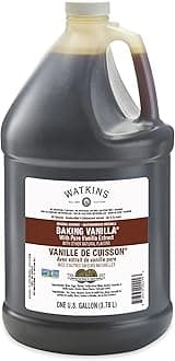 Watkins All Natural Original Gourmet Baking Vanilla, with Pure Vanilla Extract, 1 Gallon (128 Fl. oz. / 3.78L) Bottle, 1-Pack