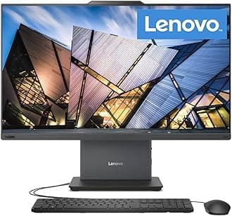 Lenovo ThinkCentre AIO 24" FHD IPS All-in-One Computer, 13th Gen Intel Processor up to 4.4 GHz, 32GB DDR5 RAM, 2TB PCIe SSD, Wi-Fi 6, USB-C, HDMI in&Out, KB&Mouse, Windows 11 Pro