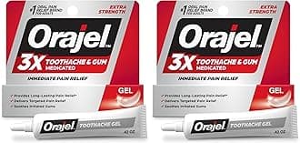 Orajel 3X for Toothache & Gum Pain: Maximum Gel Tube 0.42oz - from #1 Oral Pain Relief Brand for Instant Pain Relief (Pack of 2)
