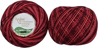 HUNNY- BUNCH® Premium Anchor Mercerised Knitting Crochet Cotton Thread Yarn Balls for Knitting, Weaving, Embroidery, DIY and Craft Making (Art. 4057) 50G - Pack of 1 (1206)
