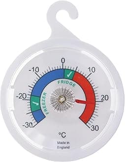 Dial Fridge Thermometer Dial 65 mm - Fridge Freezer Thermometer With Coloured...