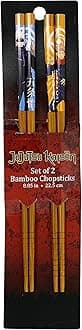 Just Funky Jujutsu Kaisen Chopsticks Set of 2 - Yuji Itadori and Satoru Gojo Chopsticks - Jujutsu Kaisen Merch Includes 2 Sets of Bamboo Chopsticks - 8.85 Inches Long Anime Chopsticks