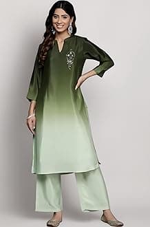 Varanga Women's Silk Blend Solid Regular Kurta – Elegant, Comfortable & Timeless Ethnic Wear