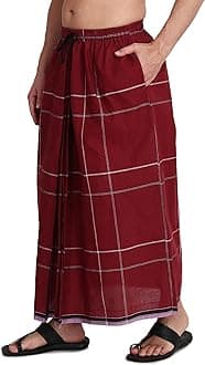 Elastic Premium Cotton Lungi With Dual Packet Pack Of 1