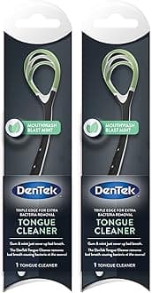 DenTek Tongue Cleaner, Fresh Mint, Removes Bad Breath, 2 Pack