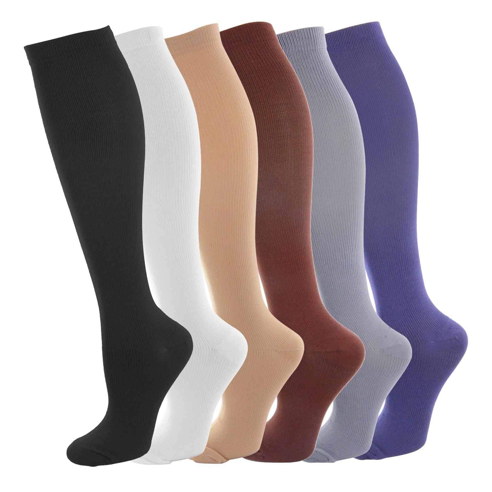 Compression Socks for Women and Men Support Graduated 15-20 mmHg Medias De Compresion Mujer(4 Pairs)