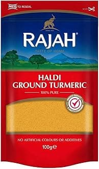 Rajah Spices Haldi Ground Turmeric | Holud | Haldi | Haldar | Haladi | (100g)
