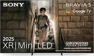 BRAVIA 5 – XR, Mini LED, AI XR Processor, Acoustic Multi-Audio, Dolby Vision/Atmos, IMAX Enhanced, Google TV (2025), Google Cast, Apple AirPlay 2, Eco Dashboard 2 – 55-inch