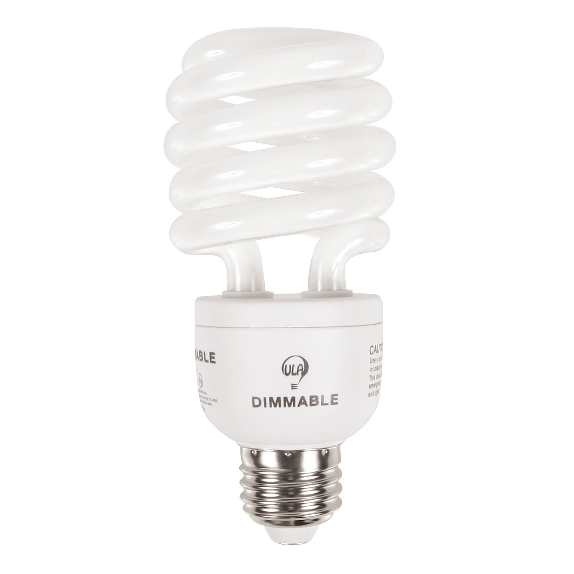 DIMMABLE Compact Fluorescent Light CFL Bulbs! 23w = 100w ULAmerica Model: SDS23-2P UL Listed 1600Lumens 8000 Hrs Life Energy Star