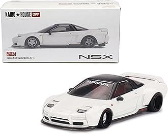 Collectibles Diecast Model Car Compatible with Kaido House 1:64 Honda NSX (NA1) Kaido Works V2 White Limited Edition KHMG148