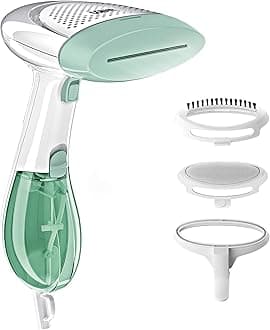Handheld Garment Steamer for Clothes, ExtremeSteam 1200W, Portable Handheld Design,White/Light Green