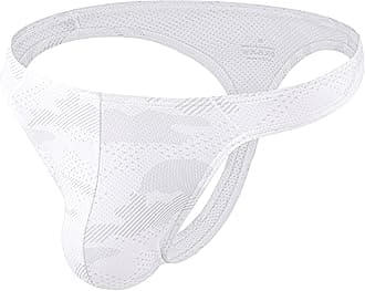 Men's Thong G-String Underwear Micro Mesh Bulge Pouch Thong Panties Soft Stretch Bikini T-Back Underwear