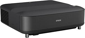 EpiqVision Ultra LS650 Ultra Short Throw 3-Chip 3LCD Smart Streaming Laser Projector, 4K PRO-UHD, HDR, 3,600 Lumens, up to 120", Epson Setting Assistant, Android TV, Sound by Yamaha - Black