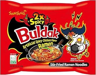 Samyang Hot Chicken Ramen 2X Spicy Flavoured Noodles| 140gm - Pack of 1 | Imported