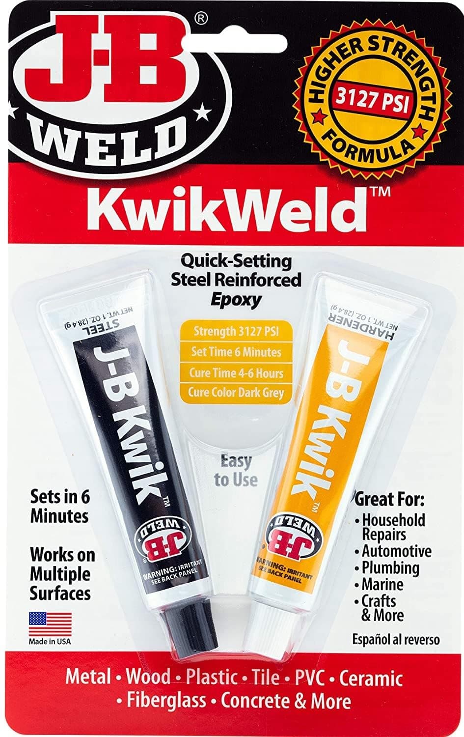 J-B Weld KwikWeld Steel Reinforced Epoxy