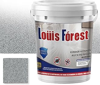 High-Gloss Marble Effect Epoxy Floors Coating, Louis Forest Epoxy Floor Paint, Garage Floor Paint, Waterproof Water-Based (Dark Gray)
