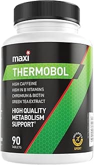 MaxiNutrition – Thermobol - Contains Chromium and Biotin, High in B Vitamins - 100mg Green Tea Extract, 130mg Caffeine per Serving, 90 Tablets
