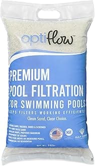 Pool Filter Sand, Premium Filtration with Pure Silica Formula, 50 Lbs - Swimming Pool System Accessories and Supplies for Cleaning and Maintenance